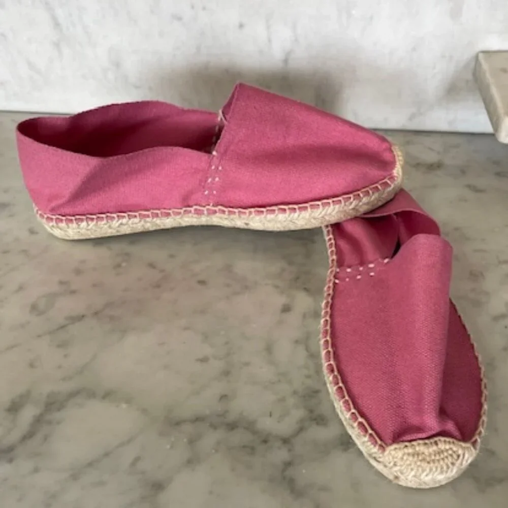 COSIDO A MANO Espadrille Loafers Size 36 Pink NWOT